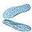 Worzwin 4D Cloud Technology Insole - Super Soft Comfort Insoles, Soft Foot Protection Cloud Feeling Insole, U-Shape Memory Foam Insoles, 4D Sports Memory Foam Insoles (Blue, Men 4-4.5/Women 5.5-6)
