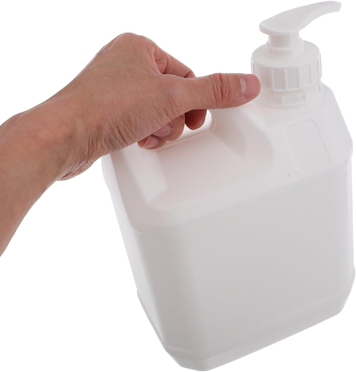 Shampoo Dispenser for Shower Refillable Pump Container for Body Wash and Shampoo Heavy-Duty Plastic Liquid Storage Bucket 8.93 X 6.22 X 4.13 in 1 Pack
