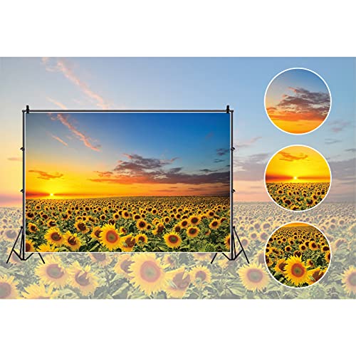 Fondo Fotográfico de Girasoles 5x3ft Vinilo miniatura 4