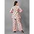 Women's Print Co Ord Set Two Piece Suit Peplum Top & Plazzo Casual Wear Fashionable for Party
