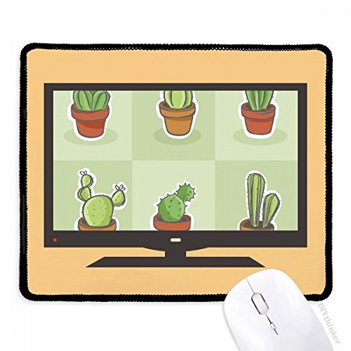 Alfombrilla de ratón antideslizante de goma que mejora la precisión con un diseño de cactus