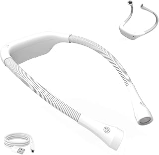 Lampada da Lettura Libro Letto LED Luce Sul Collo Luci che Abbraccia USB Ricaricabile 3 Livelli di Luminosità Lampada Flessibile per Collo per la Lettura a Letto, Jogging o Barbecue