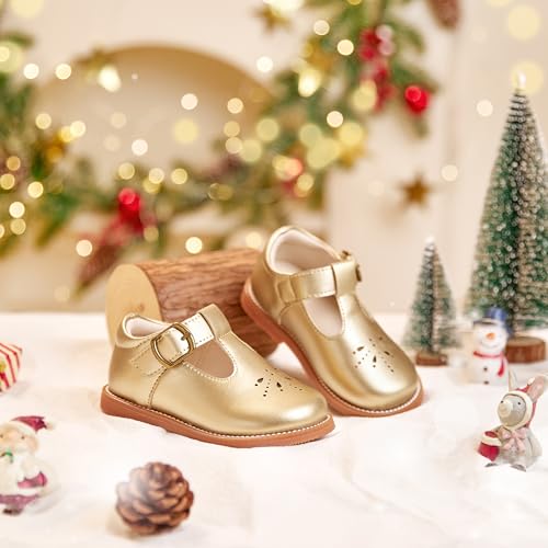Image of PHIRAMIN Toddler Girl Mary Jane Dress Shoes-Little Girl School Uniform Shoes for Wedding Party