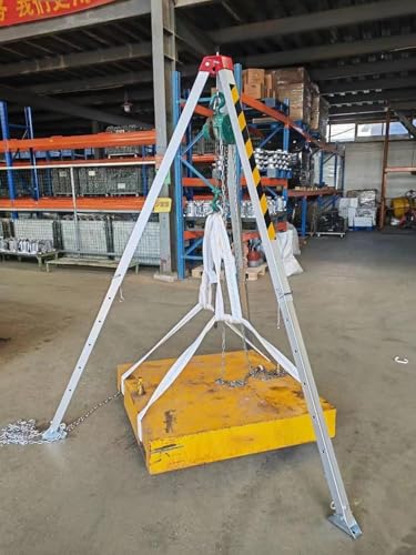 Regulowany aluminiowy statyw ratunkowy z samoblokującą wciągarką, uprząż zabezpieczająca przed upadkiem, sprzęt ratowniczy do użytku awaryjnego
