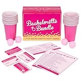 Bachelorette Bundle - 7 Fun Bachelorette Party Games (Bubbly Pong, Quiz The Groom, Bach Charades, I Have Never, Who Knows The Bride Best?, What Am I? and Truth or Dare)