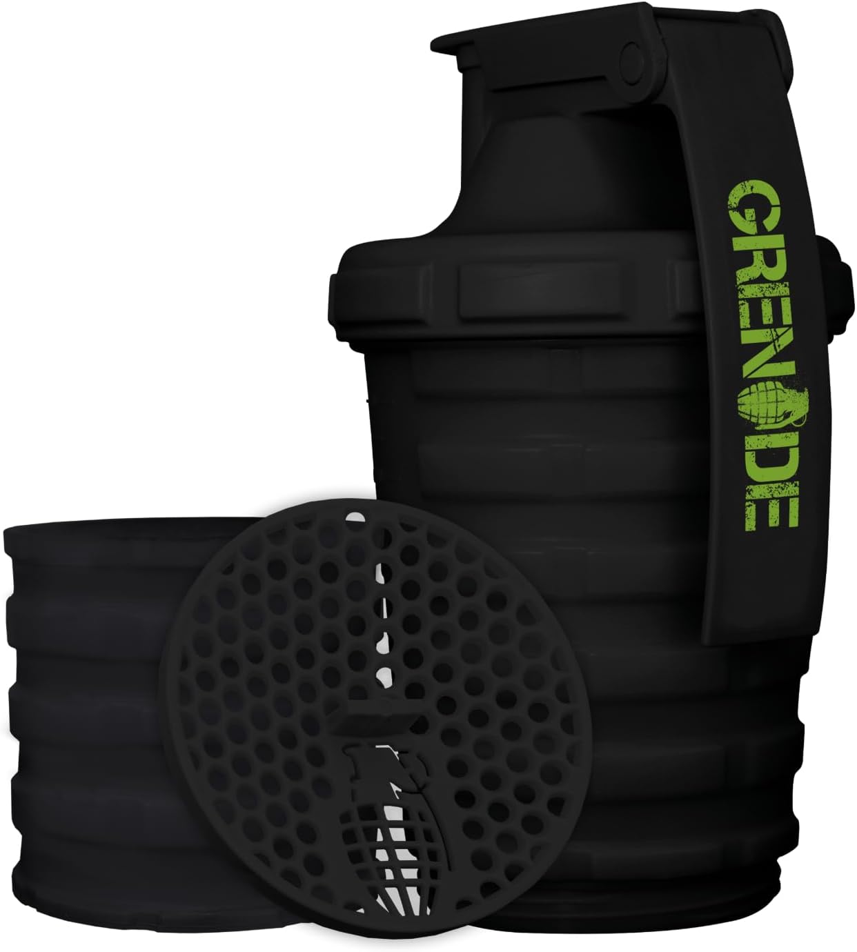 Grenade Shaker with Capsule Storage Facility, Black