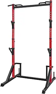 CANPA Multifunction Power Rack with Pull up Bar, Heavy Capacity and Adjustable Squat Stand Rack for Home Gym Equipment, Power Rack Cage