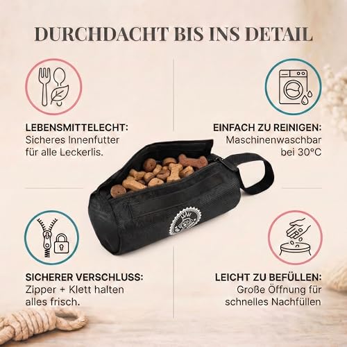 HUND IST KÖNIG Futterdummy für Hunde - Apportierbeutel für Hunde/Futterbeutel Hundetraining klein - Für alle Hunderassen - Perfekt für Dummy Hundetraining + Trainings-eBook, Futterbeutel-Hund