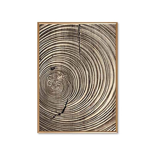 Peinture moderne de luxe sur toile abstraite noire et or, art mural haut de gamme 30x42cm