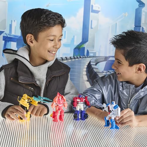 Transformers CYBERWORLD Optimus Prime Cyber Changers 4-Inch Action Figure, Quick Change to Truck Mode, Robot Toys for Boys and Girls 6 and Up - image 9