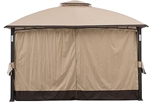 Sunjoy Replacement Curtain for 11x13 Moorehead Domed SoftTop Gazebo