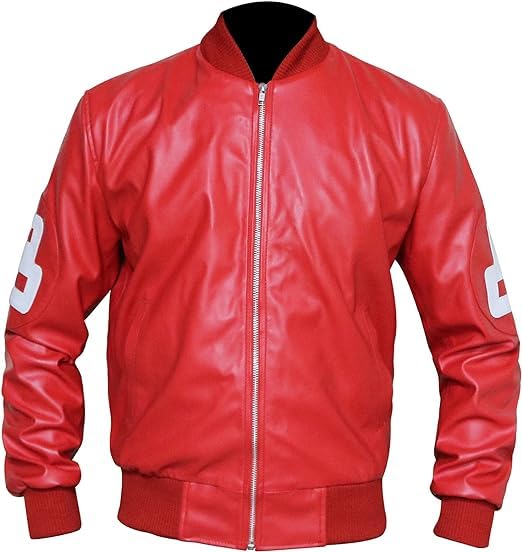 Image of 8 Pool Bomber Jacket- Faux Leather Seinfeld David Puddy Eight ball Lettermen Jacket - 90's Bomber Jacket