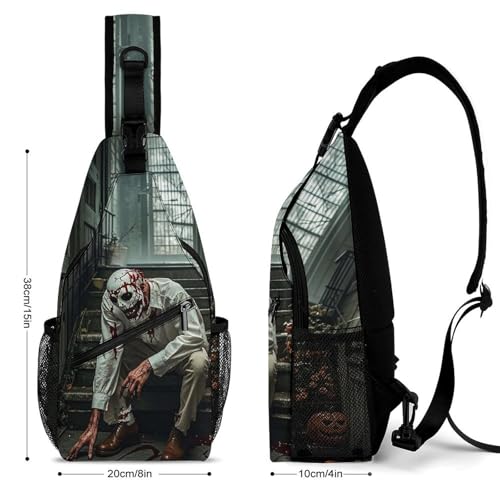 Bolso cruzado con diseño de Halloween para hombre y mujer miniatura 2
