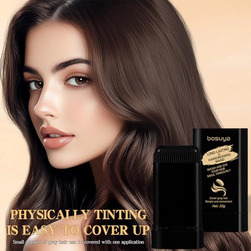 Image of 3 Pack Instant Root Touch-Up Stick(Black+Coffee+Brownish Black): 2-in-1 Temporary Hair Color Comb Set for Gray Coverage, Washable in One Shampoo & Gentle