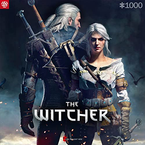 | The Witcher Geralt e Ciri | Puzzle da gioco | 1000 pezzi | 68x48 cm - Gadget - Immagine 3