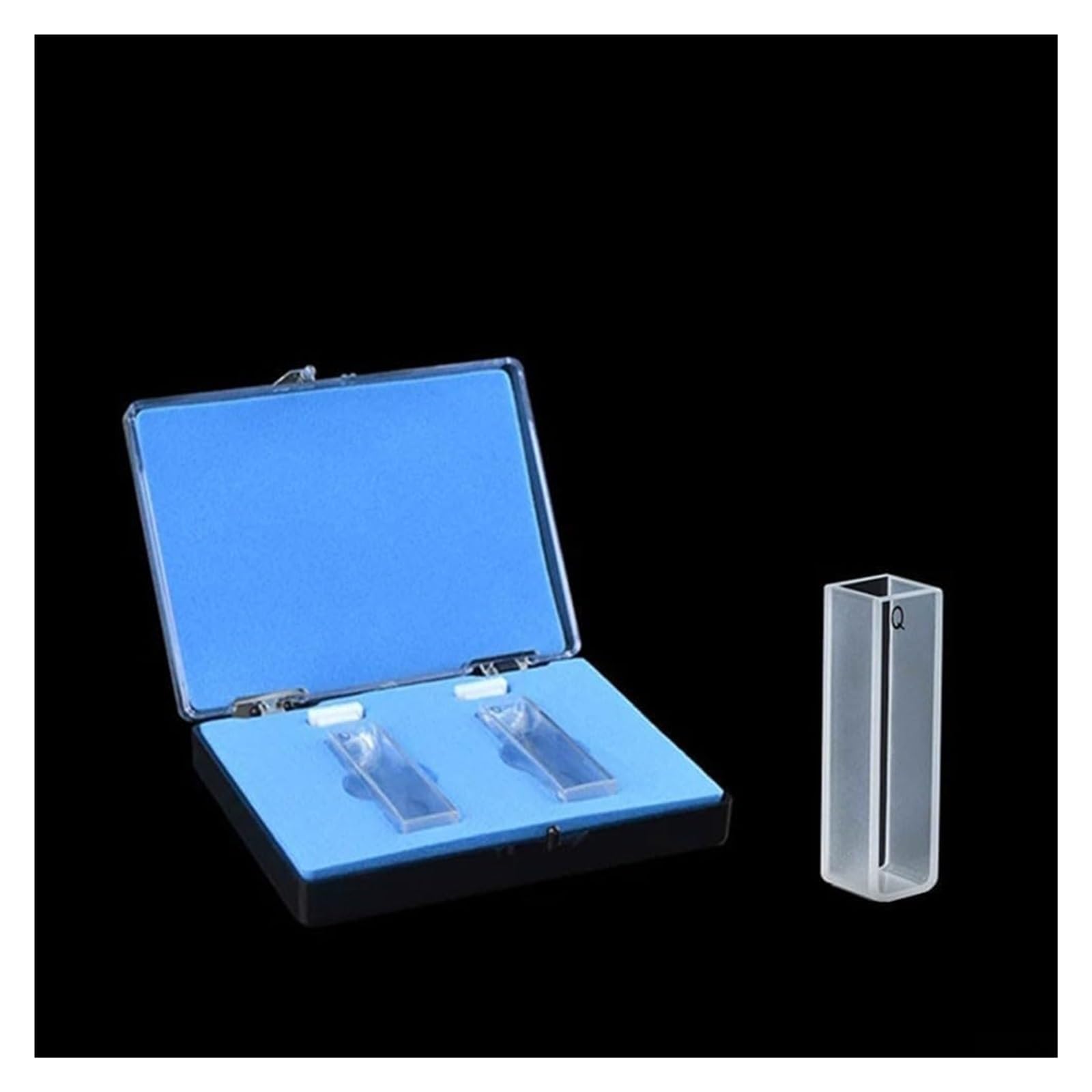 Espectrofotómetro de cuarzo, 2 piezas de cuarzo Cette for espectrofotómetro 751722, trayectoria óptica 5-50 mm(5)
