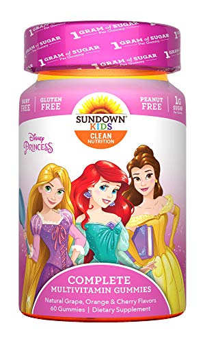 Sundown Kids Disney Princess Complete Multivitamin, 60 Gummies Sundown Kids Disney Princess Complete Multivitamin, 60 Gummies