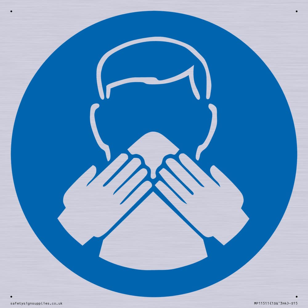 Custom Mandatory: Use a tissue Sign - 150x150mm - S15