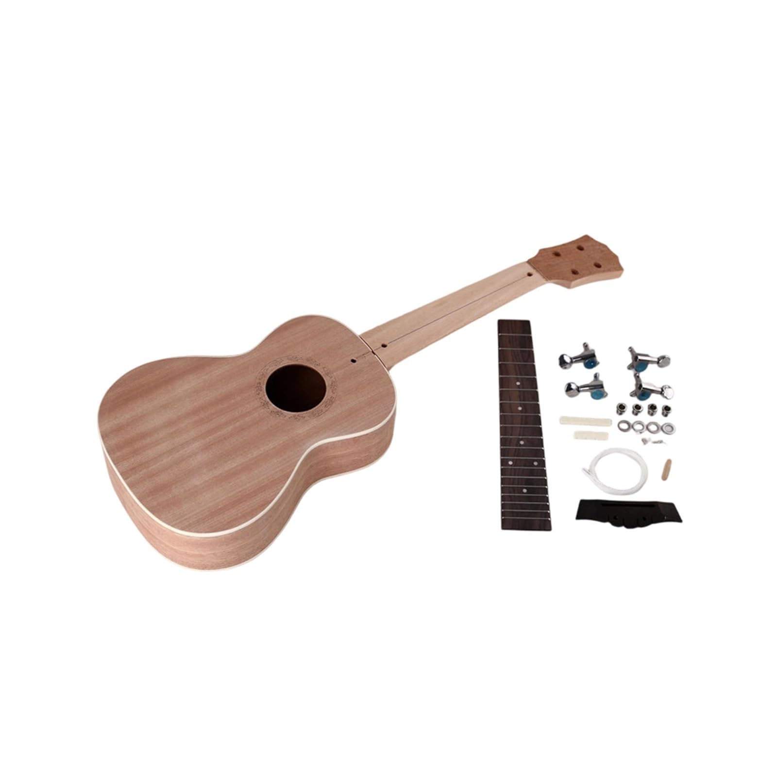 23 Calowy Zestaw DIY Ukulele Ręcznie Montowany Instrument Muzyczny Nadający Się Do Malowania Ukulele Dla Dorosłych