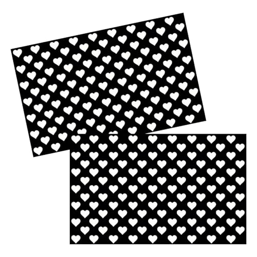 Ypoyney 2PCS Car Heart Pattern Rear Tail Light Stickers, 18.9