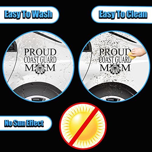 Image of Smart-Coast Guard Mom Logo Waterproof Sticker Decal Car Laptop Wall Window Bumper Sticker | 6 inch | SD-798 | 2 Pack
