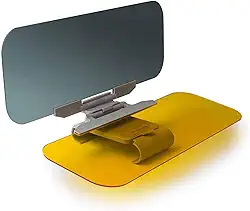 Estink Viseira Solar para Carro HD, Funcionalidade Versátil, Redução de Brilho, Aprimoramento de Direção Noturna, Viseira Antirreflexo 2 Em 1, Extensão Solar, Fácil Instalação, (1)