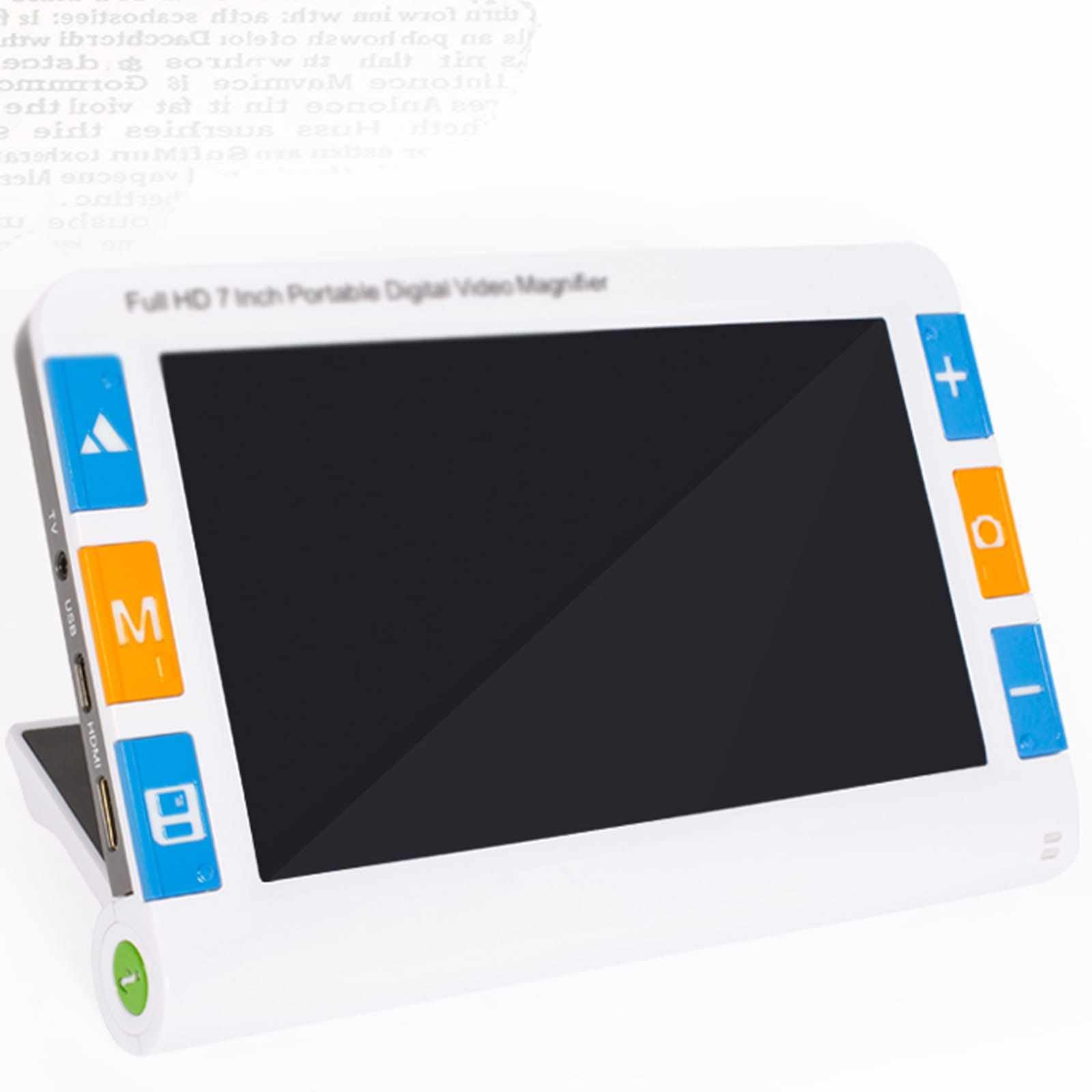 Sjyclaviger 5.0 Inches Electronic Reading Aid For Low Vision, Electronic Digital Video Magnifier, With Light Portable Video Digital Magnifier, Ideal For Books, Seniors & Low Vision 7IN