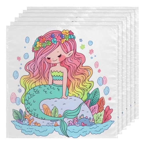 Servilletas de Tela Multicolor Set x6 50.5x50.5 cm miniatura 1