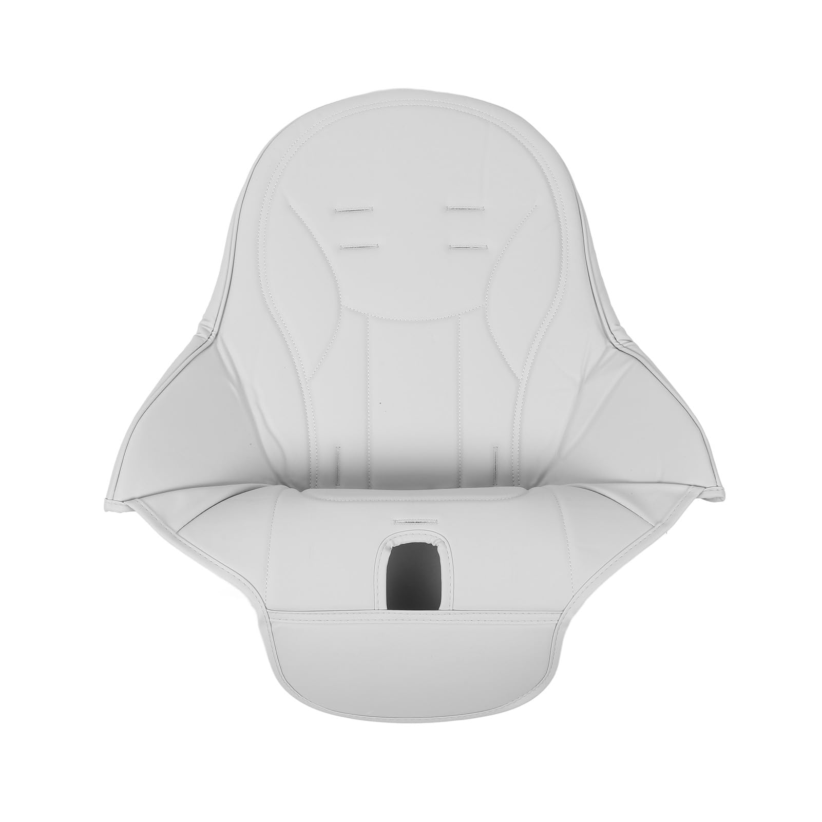 BTSEURY High Chair Pad, Dining Chair Pad, Leather Cushion, Soft Comfortable PU Leather Cushion Water Baby Dining Chair Cover Replacement (Light Gray)