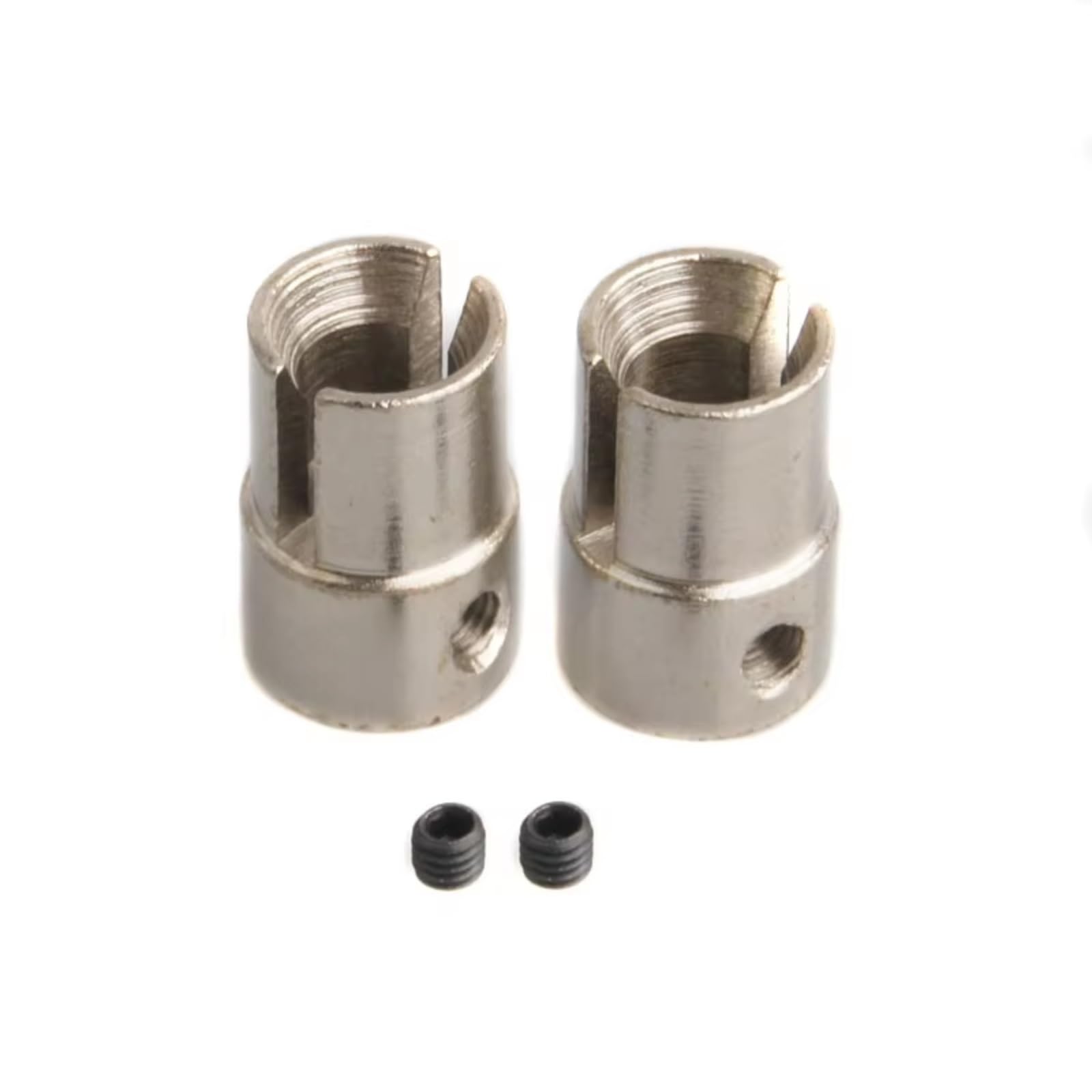 ModèLes RéDuits Rc pour HSP 94101 94102 94103 94107 94111 94123 1/10 2 Pièces Métal Joint Universel Cup B RC Voiture pour Buggy Camion Pièces Rechange(Silver)