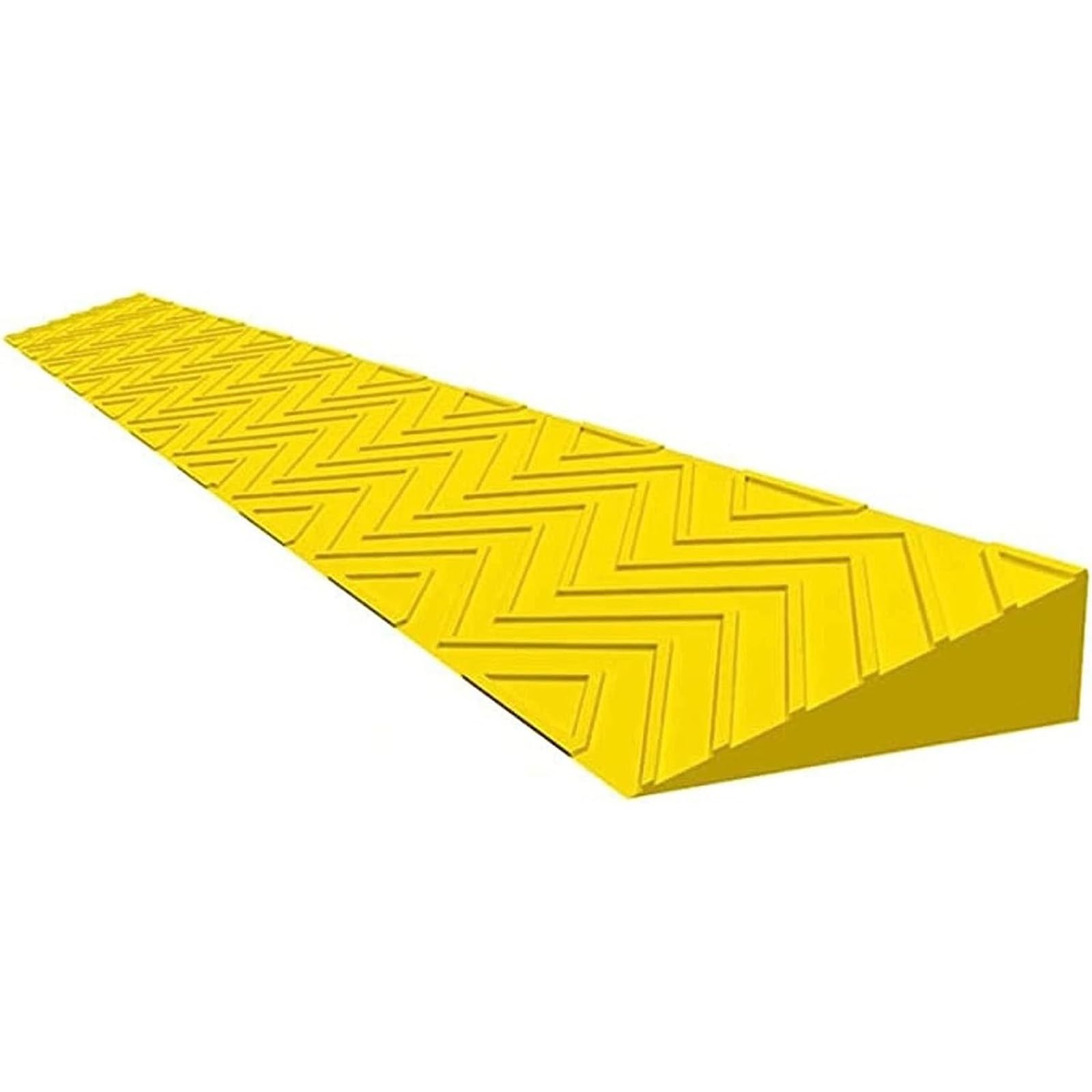 Fqwynmz Yellow Portable Threshold Ramps, Wheelchair Ramp, Door Threshold Ramps, Non-Slip Threshold Wheelchair Ramp, Cuttable, For Threshold Wheelchair Scooter Sweeping Robot ( Color : Size : 100X21.5x10cm )