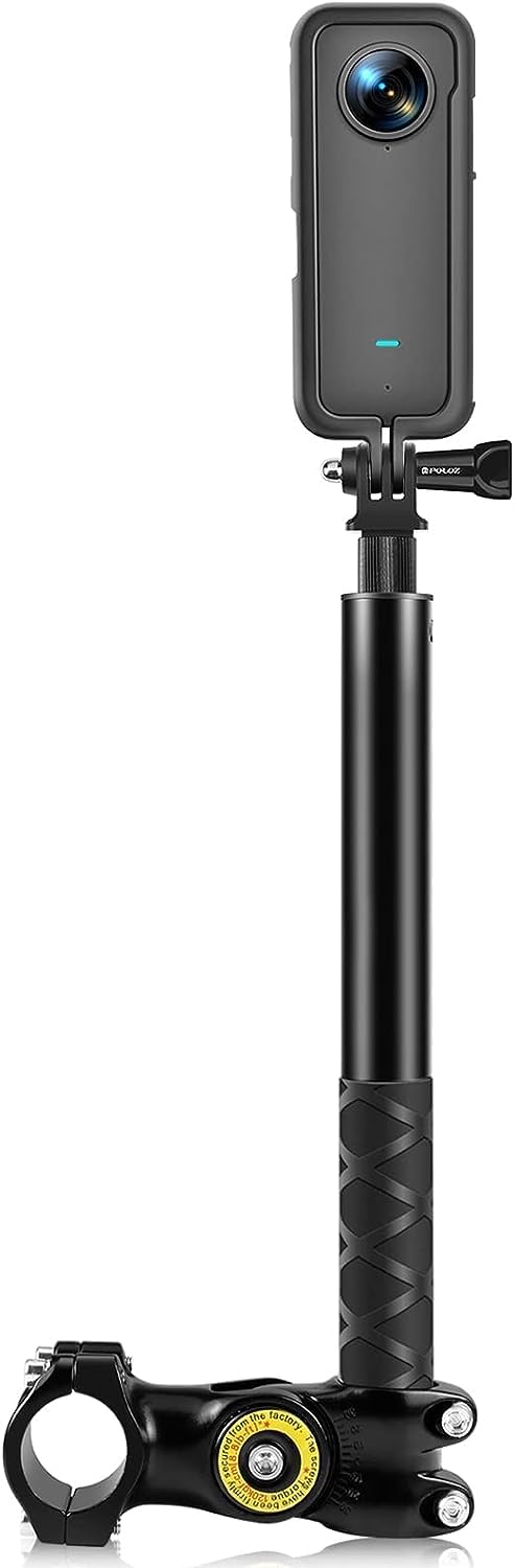 HIFFIN Motorcycle Bike Leg Guard Handlebar Mount Selfie Stick Pole for Insta360 ONE X3/X2, ONER/RS, ACE/ACE PRO, Hero 12/11/10/9 and Other Cameras - Stable Shooting for Action Cameras (B0D9YH5H4X) Amazon Price History, Amazon Price Tracker