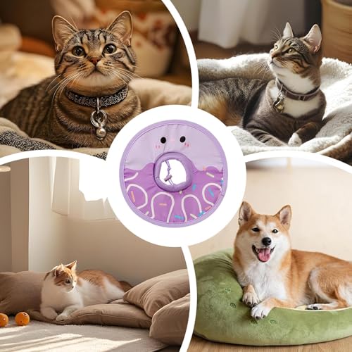 Cone de gato suave, cone de gato | Cone de pescoço de gato dobrável,Rosquinha de pescoço de estimaçã