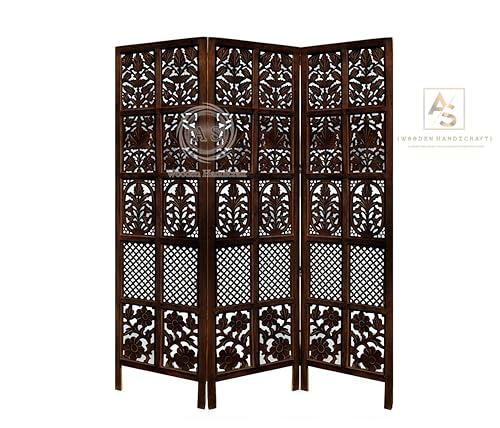 Image of Wooden Partition for Living Rooms Wall Dividers,Screen Separator Wall Divider for Hall Wall Panels for Living Room /Kitchen /Bedroom /Office /Restaurant (6-feet 3 Panel)