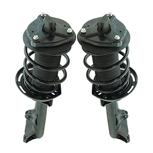 Image of TRQ Front Driver and Passenger Side Strut and Spring Assembly Set | For 08-11 Mercedes-Benz C300 Sport RWD 12-13 C250 Sport RWD 08-14 C350