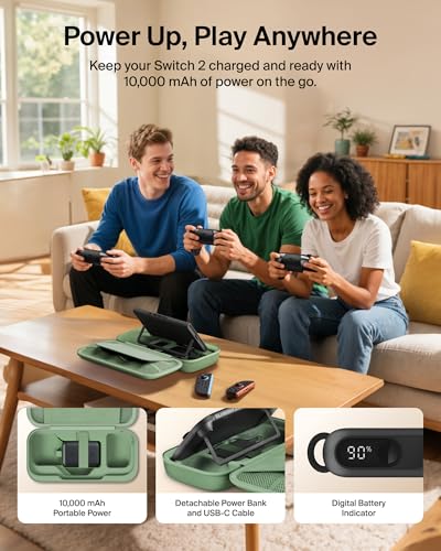 Image of Belkin Nintendo Switch 2 Charging Case with 10000mAh Power Bank Charger 20W