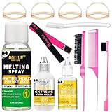 Lace Melting Spray for GlueLess Wigs Wig Accessory Essentials Kit Lace Front Wig Glue & Remover, Lace Bond Melting Spray Bond Adhesive Wig Glue Spray Wig Kit Lace Melt Lace Glue for Installtion Wigs