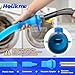Holikme Dryer Vent Cleaner Kit 2 Pieces - Upgraded Dryer Lint Screens Cleaner Brush Part,Compatible with Most Vacuum Cleaner,Vacuum Hose Attachment & Refrigerator Coil Brush,Quickly Lint Remove,Blue