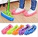LYHQPOIJF Mop Shoe Covers, Slip-on Shoe Covers, mop Head Covers, Floor polishing Shoes, One-size-fits-all, White Edge Blending
