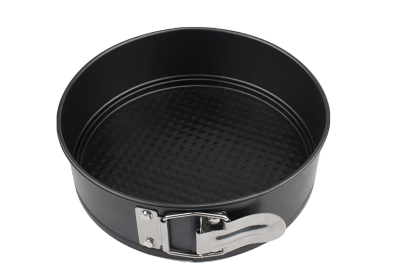 BAtlam Molde para Tarta de Queso Antiadherente de 18,5 cm con Fondo extraíble a Prueba de Fugas, Delicioso Pastel de Queso horneado, etc. (Negro)