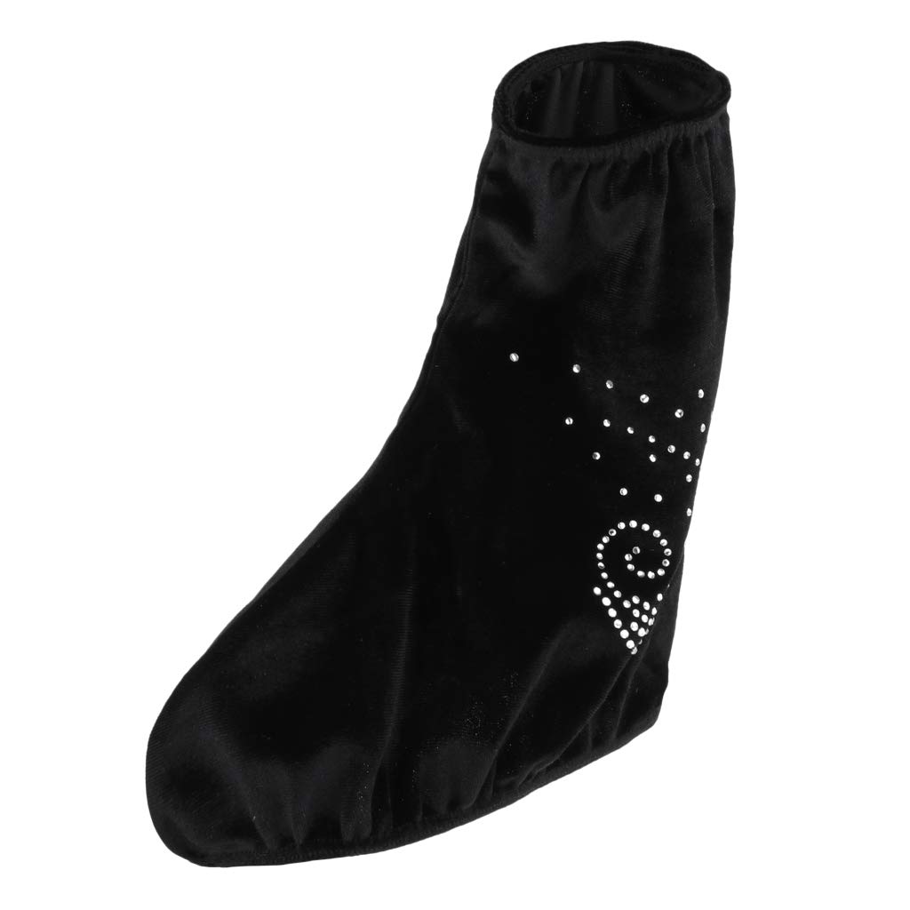 P Prettyia Couvres-Botte de Patinage sur Glace,Sac de Protection Housse Elastique pour Patinage Artistique Haute Qualité - S