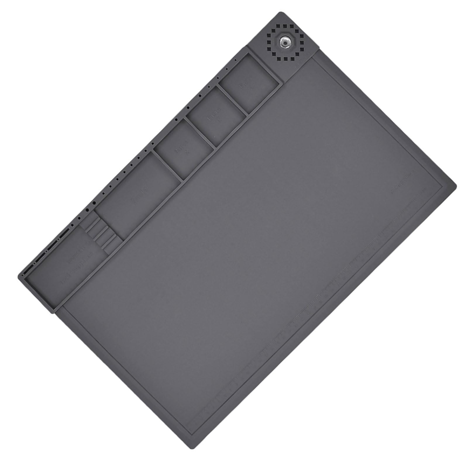 Silicone Pad Soldering Mat for Electronics Fixing Repair with Heat Resistance and Organizers Holes Electronics Computer Pad