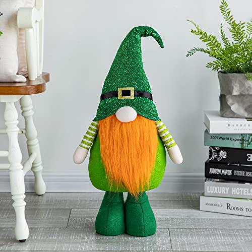 Nain de la Saint-Patrick haut de gamme peluche extensible 101,6 cm Glitzhome