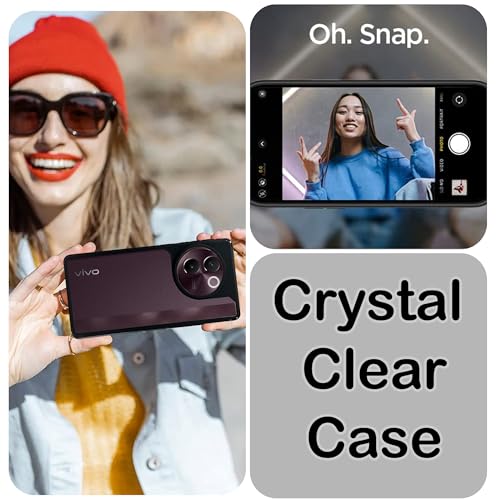 Image of A rtistque Hard Clear Back Cover Case for Vivo V30e 5G | Shockproof TPU | Acrylic Armor Case for Vivo V30e 5G| Stylish Protective Design - Transparent