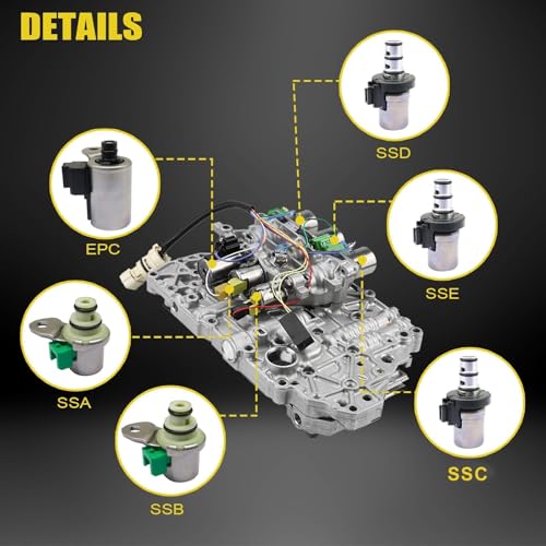 Image of SecosAutoparts 4F27E Transmission Shift Solenoid & Filter Kit, Fit for Mazda Protege 3 5 6 1999-2010, Compatible with Ford Focus Transit Connect 2000-2013, Replace# XS4Z7A098AB FN01-21-500 4F27E