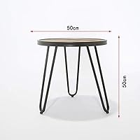 Vista 2 de ZHYH - Mesa auxiliar pequeña, mesa auxiliar industrial, mesa de aperitivos móvil para tableta de café, laptop, deslizamientos junto al sofá, muebles