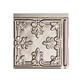 FASÄDE Traditional Style/Pattern 10 Decorative Vinyl Backsplash Panel in Brushed Nickel (6X6 Inch Sample)