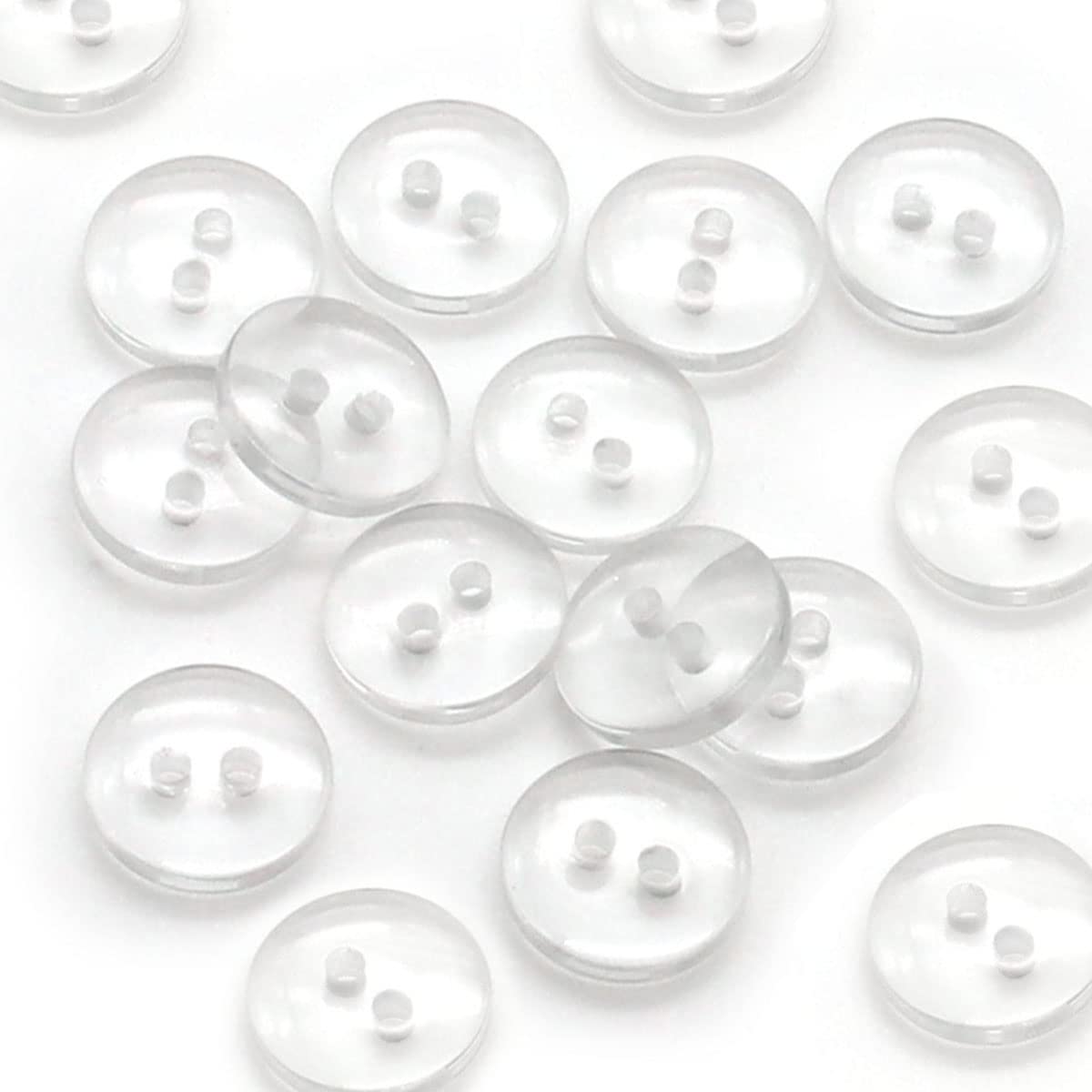 Knöpfe aus Kunstharz, 2 Löcher, zum Nähen, flache Rückseite, runde Knöpfe zum Nähen, Scrapbooking, DIY-Projekt, Nähknöpfe (11,4 mm), 1000 Stück