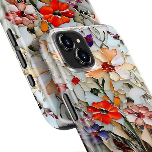 Esdot Cute Case for iPhone 15,Compatible with Magsafe,Trendy Floral - image 6