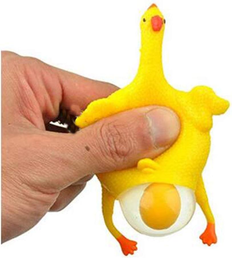 16cm Funny Squishy Adult Prop Tool Chicken and Eggs Stress Relieve Decoration for Party Favors